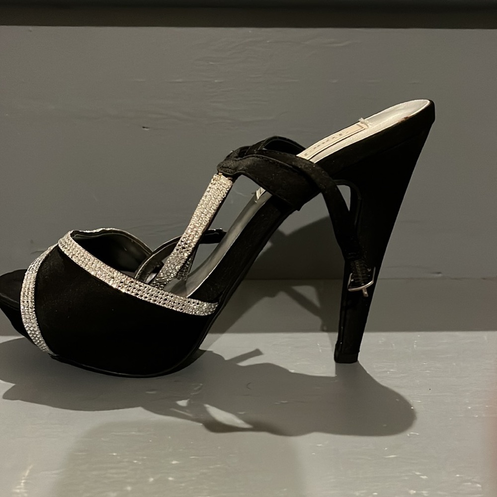 Satin & Rhinestone Sandal - Picture 3 of 5